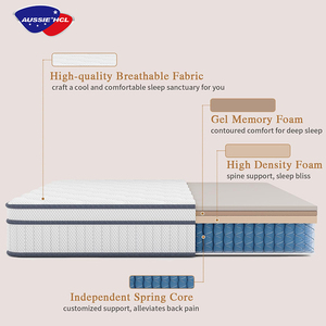 Phật sơn nhà máy cao su tự nhiên mùa xuân Nệm cuộn chân không nén Nệm đôi Nữ Hoàng Vua Kích thước bộ nhớ bọt nệm - Product Image 2