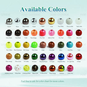 หัวลูกปัดทองเหลืองตัวใหญ่สำหรับตกปลาแมลงเต่าทอง - Product Image 3