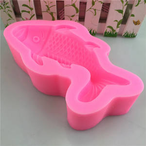 Molde de silicona con forma de carpa grande, jabón hecho a mano, decoración de yeso, cemento, molde de hormigón de yeso, Mousse, molde de helado - Product Image 4