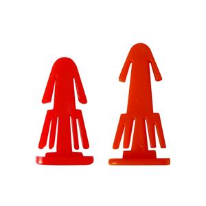 Tapa de seguridad de plástico roja para tambor de papel de fibra CH, herramienta crimpadora de tapas fijas de 2.7mm de grosor - Product Image 1