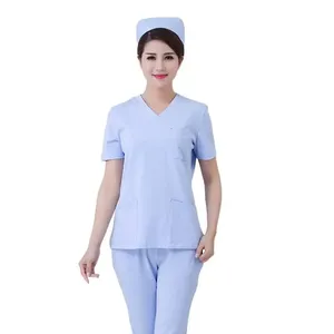 Bata de Enfermera, Bata de Médico, Bata de Quirófano, Bata de Aislamiento, Ropa de Trabajo para Clínica Dental y Hospital Veterinario - Product Image 4