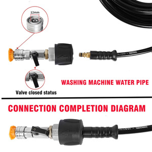 Connettore Interruttore Valvola Alta Pressione con Connettore Rapido da 1/4 e Adattatore Ugello per <span class=keywords><strong>Accessori</strong></span> <span class=keywords><strong>Idropulitrice</strong></span> K2-K7 Nilfisk Bosch - Product Image 3
