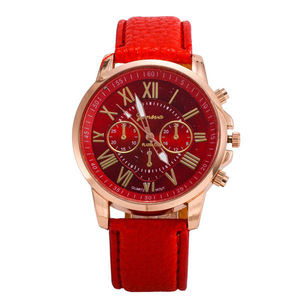 Reloj de mujer con elegante correa de cuero, moderno reloj de mujer con esfera romana. - Product Image 4