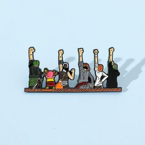 Pins de revers en émail de grande taille, de haute qualité, en métal, sur le thème de <span class=keywords><strong>One</strong></span> <span class=keywords><strong>Piece</strong></span> <span class=keywords><strong>Wanted</strong></span> Luffy <span class=keywords><strong>Zoro</strong></span>, pour collection de souvenirs et badges de dessins animés - Product Image 5