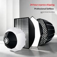 Kit Softbox 60x90cm pour Studio, Boîte à Lumière, Lumière d'Appoint 100-180W et Trépied, Diffuseur de Flash Photo, Accessoires d'Éclairage pour Appareil Photo