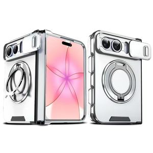 เคสแม่เหล็กวัสดุ PC ป้องกันแรงกระแทก 18 ระดับ พร้อมกรอบเลนส์ ดีไซน์หรูหรา ผิวเงา - Product Image 6