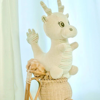 Vente en gros Coton biologique 30cm Dragon Jouets en peluche pour bébés Fabricants personnalisés Durables Jouets en peluche sûrs pour les âges 5-7 ans