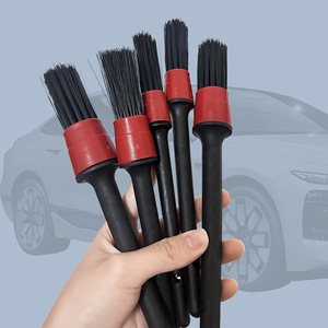 Cepillo de cerdas suaves para lavado de autos, juego de 5 cepillos para detalles de autos, cepillo para detalles interiores, cepillo para limpieza de rejillas de ventilación - Product Image 3