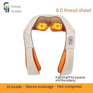 Hochwertiges 3 in 1 Halswirbel säule vibrierendes Schulter-Taillen-Nacken kissen <span class=keywords><strong>massage</strong></span> gerät mit Heizung - Product Image 3