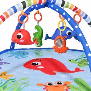Tapis d'éveil pour bébé - Tapis <span class=keywords><strong>de</strong></span> jeu en coton et polyester doux - Jouet éducatif sportif - Product Image 5