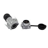 Connecteur industriel automobile IP68 R20 3P broches en cuivre 2-Core 6-Core 9-Core 12-Core 16-Core Butt-Type mâle enfichable en alliage de zinc