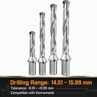 Foret couronne SERTAN 14 51 15 99 mm, foret à trous profonds robuste, porte-outil de forage rotatif, lame à tête rotative CNC rapide