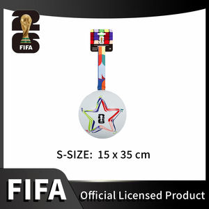 Jouets pour animaux de compagnie officiels de la Coupe du monde <span class=keywords><strong>FIFA</strong></span>, ballon de football réel EZ Grip avec poignée, jeu interactif de tir à la corde, balle à mâcher en mousse PU pour chien - Product Image 3