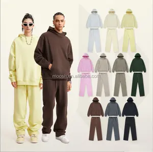 Vente en gros Sweatshirts à capuche pour hommes OEM Sweats à capuche graphiques personnalisés Ensemble sweat à capuche vierge unisexe grande taille en coton bon marché de grande taille