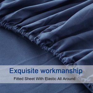 梅兰尼超柔软拉丝超细纤维三件套实心现代床单枕套奢华200TC - Product Image 5