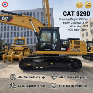 Excavadora Usada Caterpillar 329D de 29 Toneladas con Acoplador Rápido Hidráulico y Cucharón para Movimiento de Tierras - Product Image 2