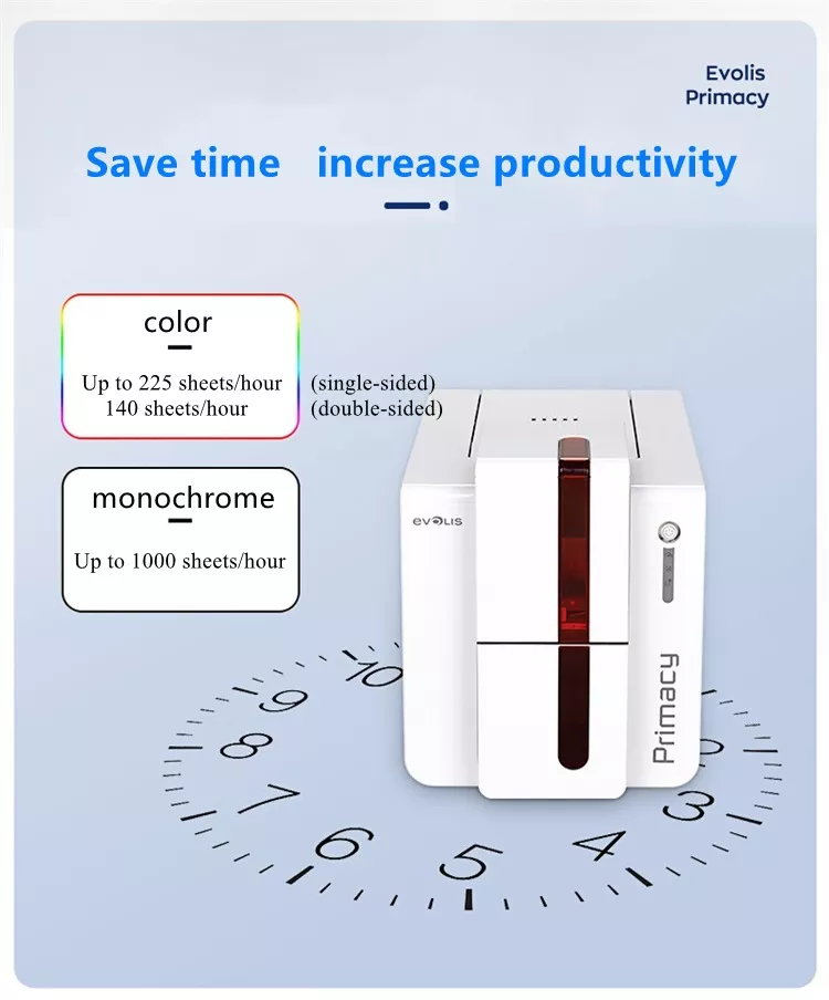 High Performance EVOLIS Primacy Fast And Versatile PVC ID Card Printer