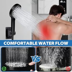 Modern 8 inç 10 inç Paslanmaz Çelik Yağmur Duş Başlığı Güverte Montajlı Duş Uzatma Kolu Tepegöz Üst Duş Banyo Seramik Valf - Product Image 6