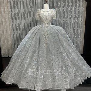 Wx294 Wedding Dress New Fashion Palace Style Bright Sequined Main Romantic Atmosphere Wedding Dress Jancember - Product Image 2