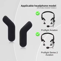 Pour casque d'aviation Bose ProFlight 1/2 génération : Housse latérale, étui pour écouteurs, coussinets de texture fine, accessoires de remplacement