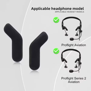 Pour casque d'aviation <span class=keywords><strong>Bose</strong></span> ProFlight 1/2 génération : Housse latérale, étui pour écouteurs, coussinets de texture fine, accessoires de remplacement - Product Image 4