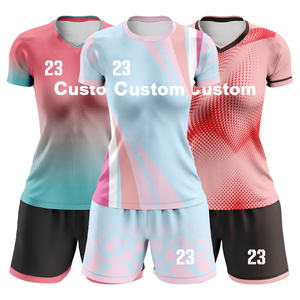 Divise da <span class=keywords><strong>calcio</strong></span> personalizzate verdi da donna <span class=keywords><strong>con</strong></span> stampa sublimatica nera, <span class=keywords><strong>maglia</strong></span> da <span class=keywords><strong>calcio</strong></span> originale da donna WFW21 - Product Image 4