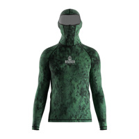 Maillot de bain à manches longues et capuche pour homme, protection faciale UPF 50+, sublimation, pour marques de surf