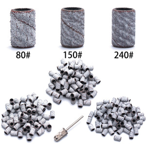 Ensemble de bandes abrasives pour ongles, colorées, 80 #   180 #   240 #   Embouts de ponçage pour perceuse à ongles électrique, manucure et pédicure - Product Image 1