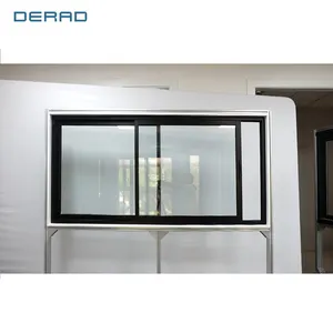 수평 슬라이딩 창 알루미늄 합금 프로파일 비 열 차단 맞춤형 사무실 상업용 슬라이딩 창