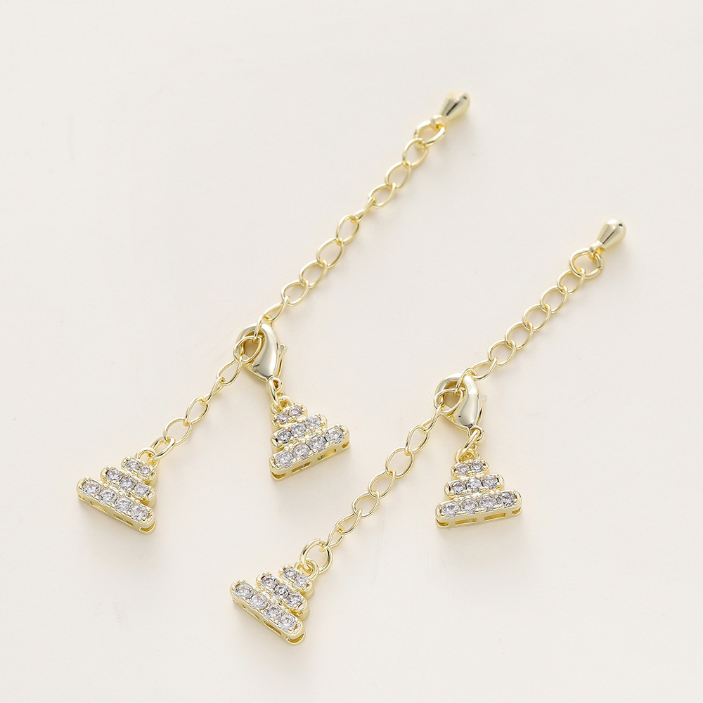 14k diamond-set extension chain (10*70mm)