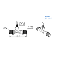 AMBOHR AVT série injecteur aérateur éjecteur système venturi venturi para estanques ozone venturi mélange pour injecteur d'engrais