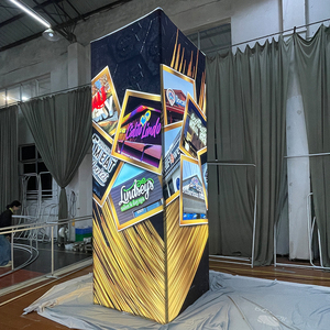 Xách tay nhôm triển lãm thương mại triển lãm tháp hiển thị đứng Đèn LED hộp tùy chỉnh quảng cáo tháp tháp cột đứng - Product Image 1