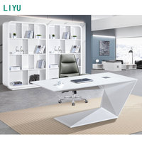 Bureau de direction convertible moderne de luxe de haute qualité Liyu, mobilier de bureau à domicile en bois