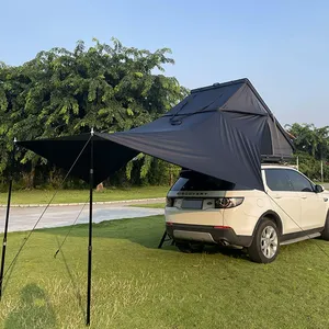 Tente de toit portable, tente latérale pour voiture, tente de camping multi-personnes, imperméable et pare-soleil - Product Image 2