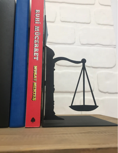 Sujeta Libros de Metal con Diseño de Balanza de la Justicia, Decoración de Metal <span class=keywords><strong>2022</strong></span>, Soporte para Libros, Sujeta Libros Decorativos - Product Image 4