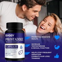 Bioby OEM Marque Privée Prostadine Complexe Prostatite Capsules pour Hommes Soutien Fonction Prostatite Contrôle Urinaire et Vessie 60 Comprimés
