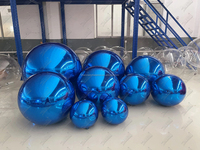 Ballon gonflable géant en PVC or argent pour mariage, discothèque, discothèque, fête-Ballon miroir brillant Décorations d'événement