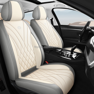 Coprisedili Auto in Pelle Premium Completi Universali per Cinque Posti, Accessorio Interno per Tutte le Stagioni, Compatibili con <span class=keywords><strong>Peugeot</strong></span> 508 3008 <span class=keywords><strong>2008</strong></span> - Product Image 1