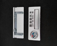 Badge nominatif en métal aluminium de haute qualité avec logo gravé au laser et attache à épingle
