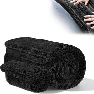 Serviette de lavage auto en microfibre à séchage rapide et écologique, 1200/1400/1600/2000 gsm, chiffons de nettoyage et de séchage sans danger pour la peinture automobile, vente en gros - Product Image 1