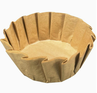 Papier sulfurisé en silicone jetable, résistant à la chaleur, écologique, de qualité alimentaire, pour friteuse à air et moule à gâteau, marron/blanc, 6/8/10 pouces