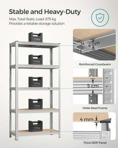 מדפים ניידים עם ציוד אחסון לגלגלים לחומרי גלם פלסטיק ומתכת מחסן - Product Image 4