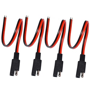 Kabel Ekstensi SAE 16AWG Kustom Pabrik KAIBAO 30CM 2 Pin Steker Tunggal Lepas Cepat Kabel Daya Otomotif SAE 12V 24V 36V - Product Image 1