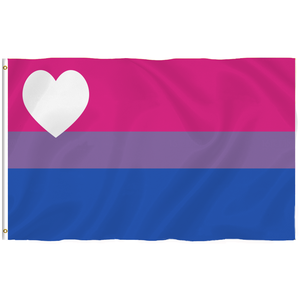 Banderas personalizadas LGBT GAY PRIDE 5 'X 3 'Rainbow LGBT Bigender bandera inclinada masculina - Product Image 3