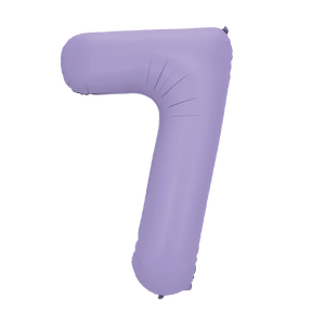 Ballon de fête en forme de chiffre 7 violet 1M en aluminium pour décoration de fête d'anniversaire pour enfants, jetable - Product Image 1