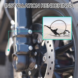 Maître-<span class=keywords><strong>cylindre</strong></span> de frein à disque avant GOOFIT de remplacement pour moto de poche 2 temps 43cc 49cc FS529 X1 X2 <span class=keywords><strong>R1</strong></span> - Product Image 6