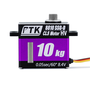 PTK 8810 SSG-D Metal 10kg 180/270 Digital 1/8 1/10 RC Vehicle Steering Glider Fixed Wing Turbojet Airplane Factory DIY - Product Image 1