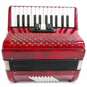 Acordeón Cromático de 26 Teclas y 48 Bajos, 3 Registros, de Madera y Celuloide, con Funda, Portátil, para Principiantes, Estudiantes, Escuelas de Música, Venta al Por Mayor - Product Image 4