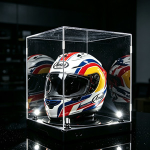 Boîte <span class=keywords><strong>de</strong></span> présentation <span class=keywords><strong>de</strong></span> casque en acrylique <span class=keywords><strong>de</strong></span> qualité supérieure avec éclairage et support rotatif pour casque <span class=keywords><strong>de</strong></span> <span class=keywords><strong>moto</strong></span> et <span class=keywords><strong>de</strong></span> F1 - Product Image 6