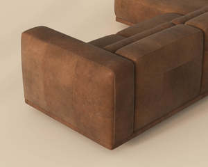 Arredamento moderno di fascia alta per interni, soggiorno, <span class=keywords><strong>divano</strong></span> componibile in pelle imbottito e resistente - Product Image 4